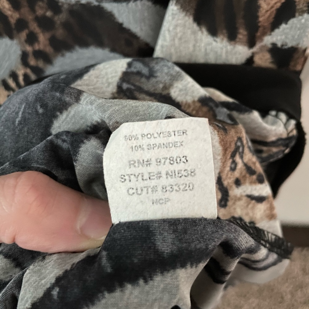 Zebra And Leopard Print Blouse - image 5